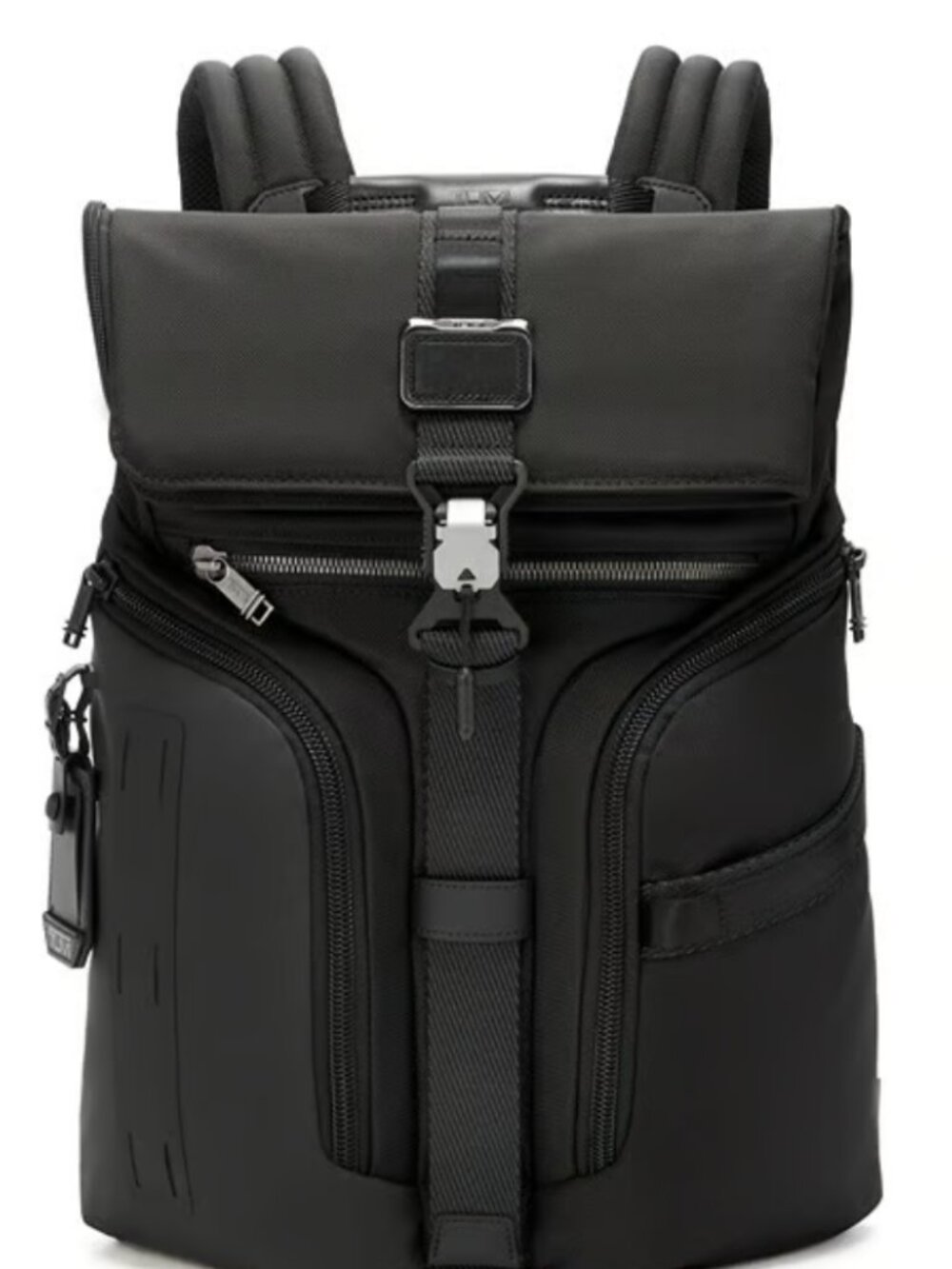 TUMI Alpha Bravo Logistics Flap Lid Backpack New in Black Color